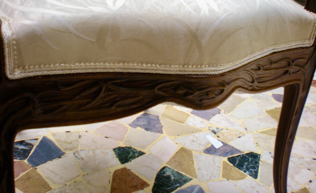 Clematide- Poltrona e sedia art nouveau Majorelle-photo-6