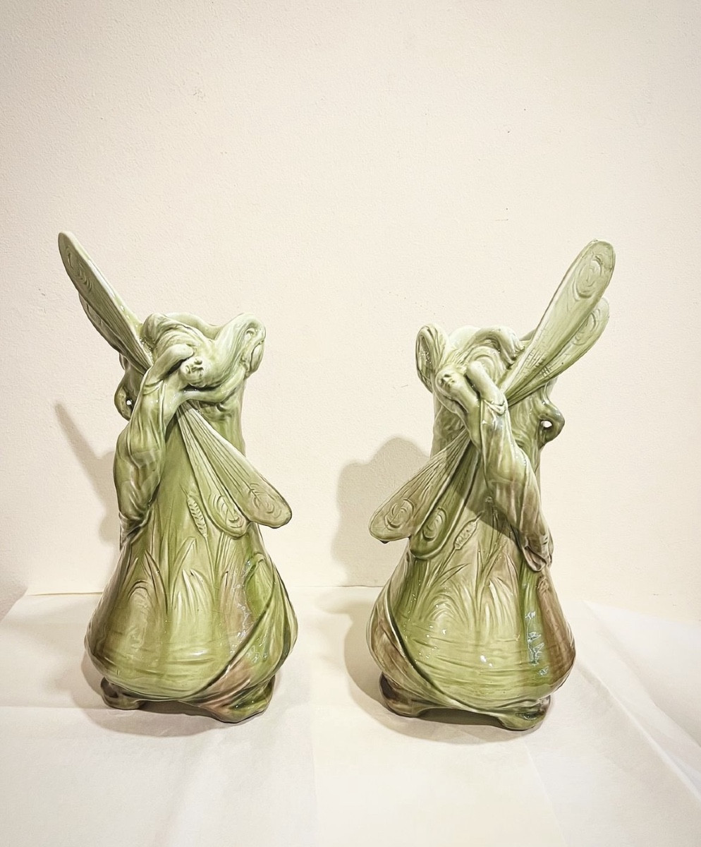 Femmes libellule - Vasi art nouveau Massier