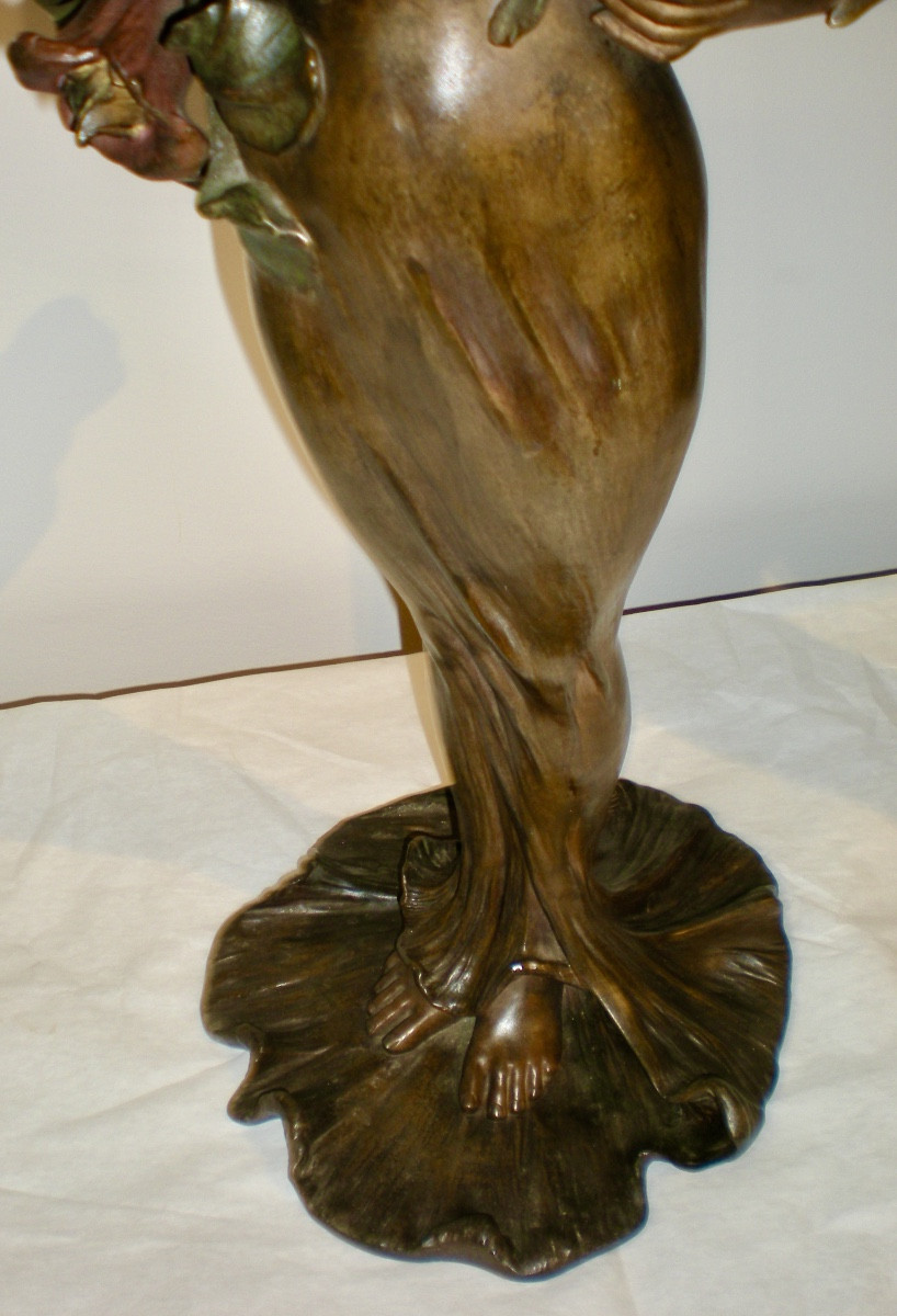 Flora- Scultura art nouveau Lucien Alliot-photo-2
