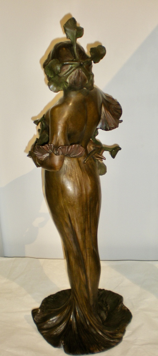 Flora- Scultura art nouveau Lucien Alliot-photo-3