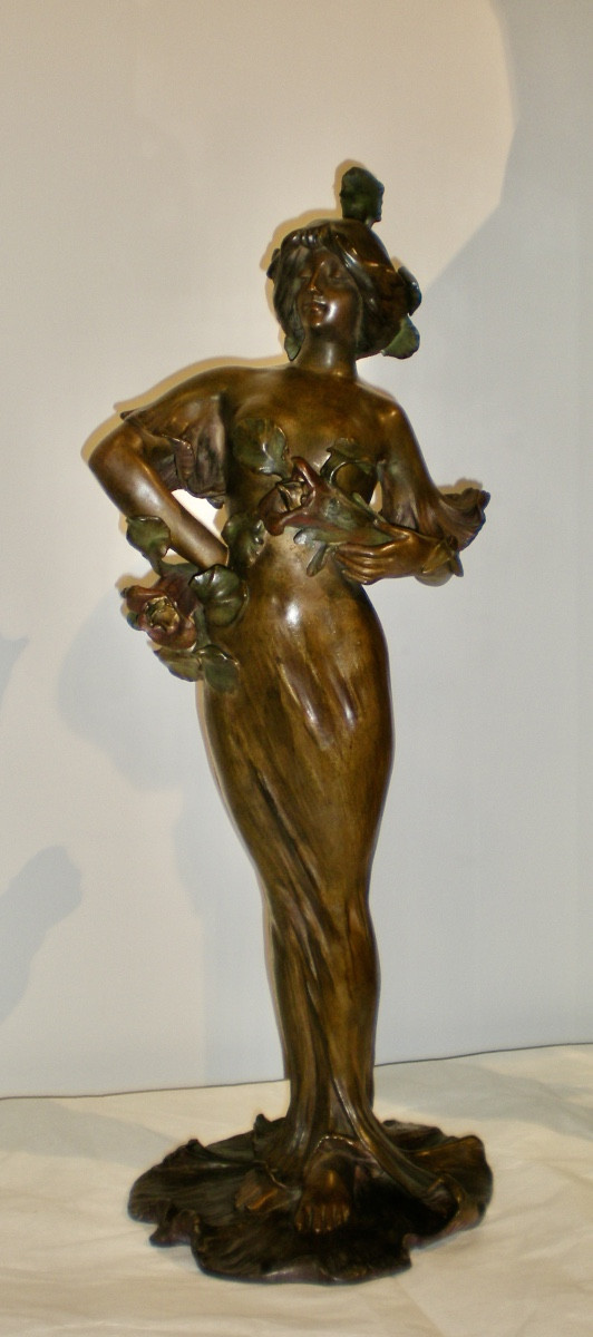 Flora- Scultura art nouveau Lucien Alliot