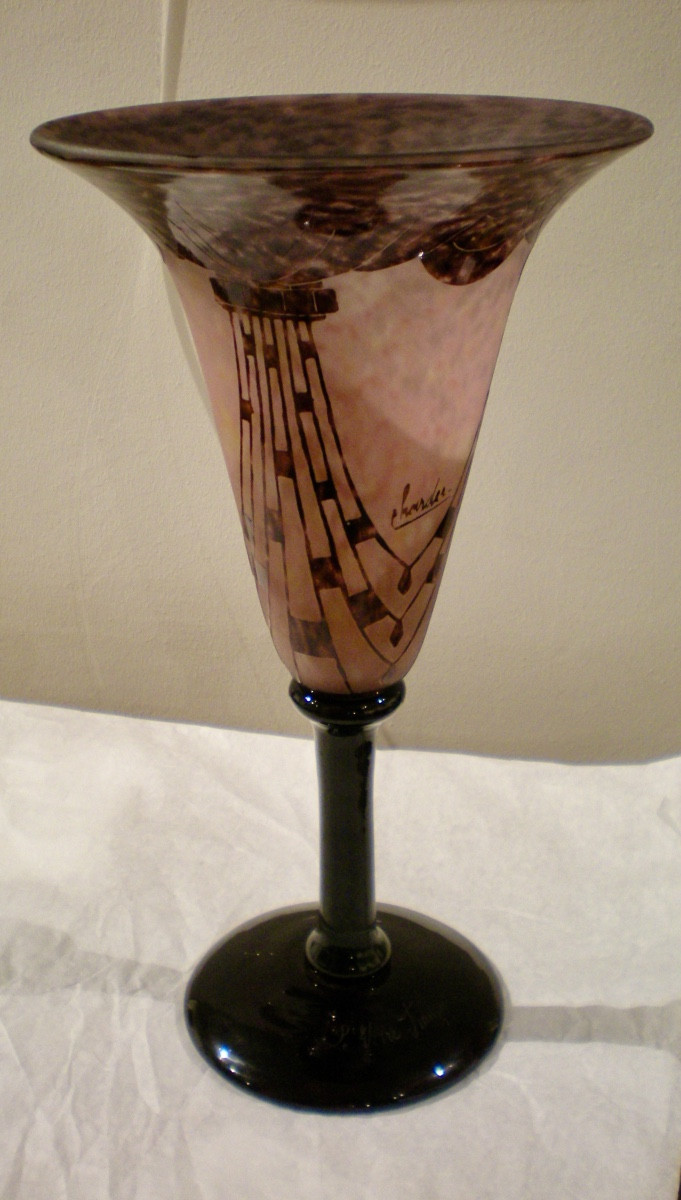 Colliers- Coppa art dèco Le Verre Français-photo-2