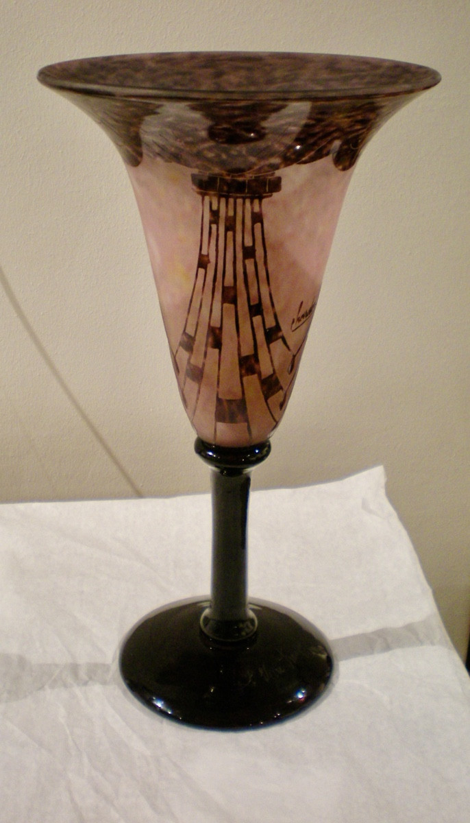 Colliers- Coppa art dèco Le Verre Français-photo-3