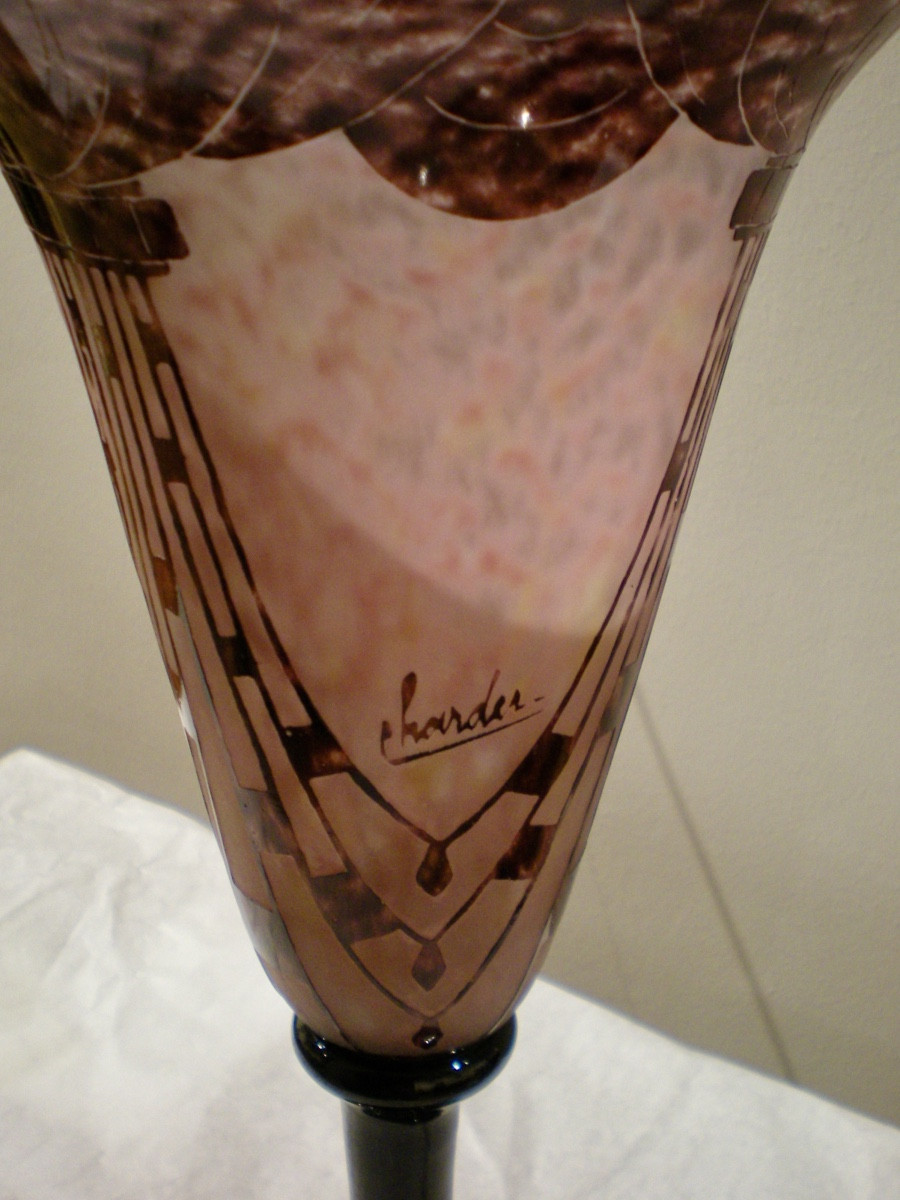 Colliers- Coppa art dèco Le Verre Français-photo-4