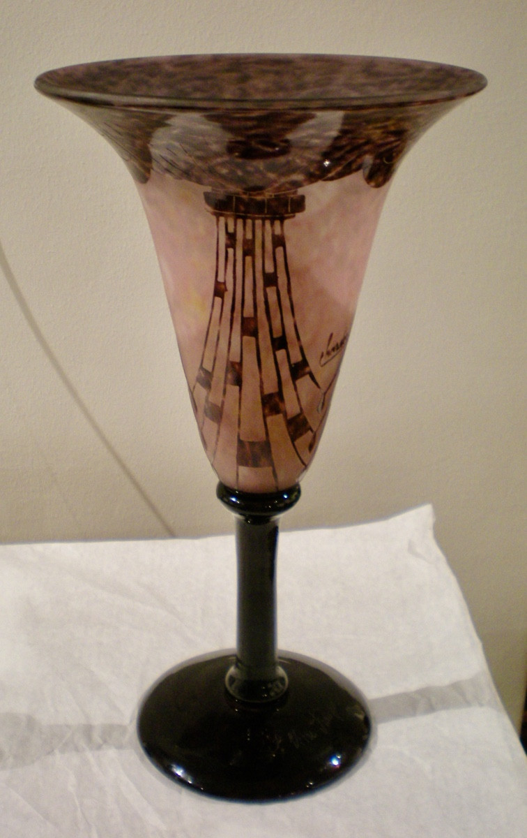 Colliers- Coppa art dèco Le Verre Français
