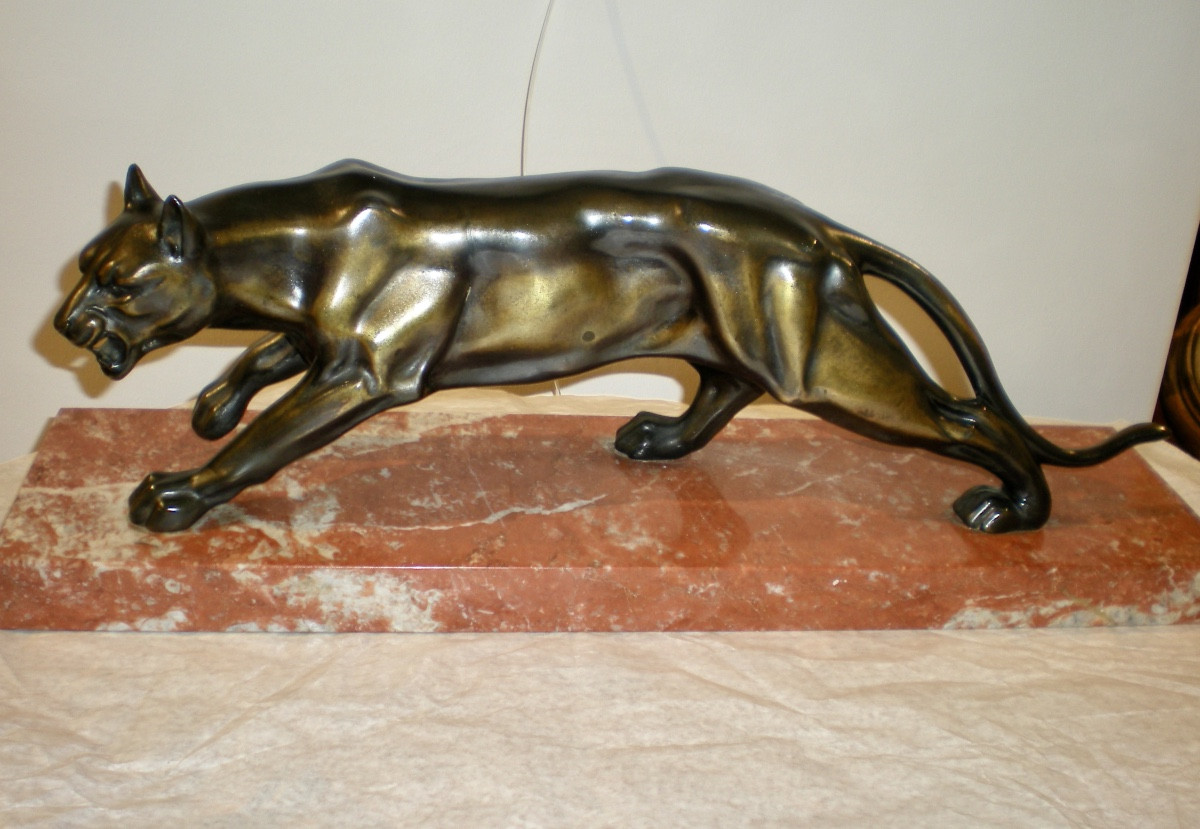 Pantera- Scultura art déco