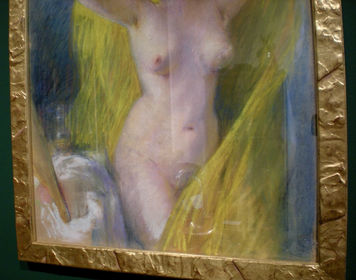 Il velo- Pastello art nouveau-photo-1