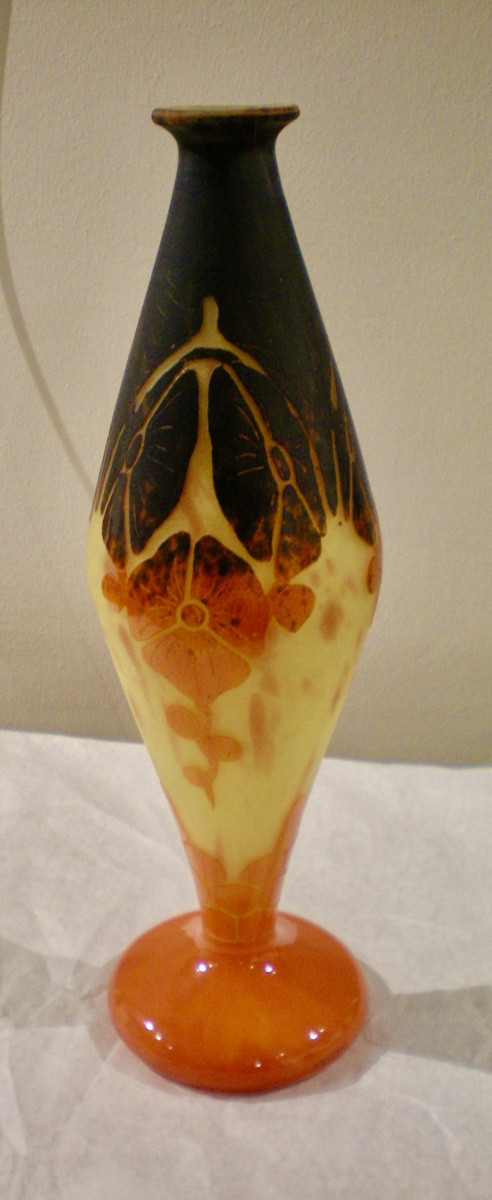 Begonias- Vaso art déco "diablo" Le Verre Français-photo-2