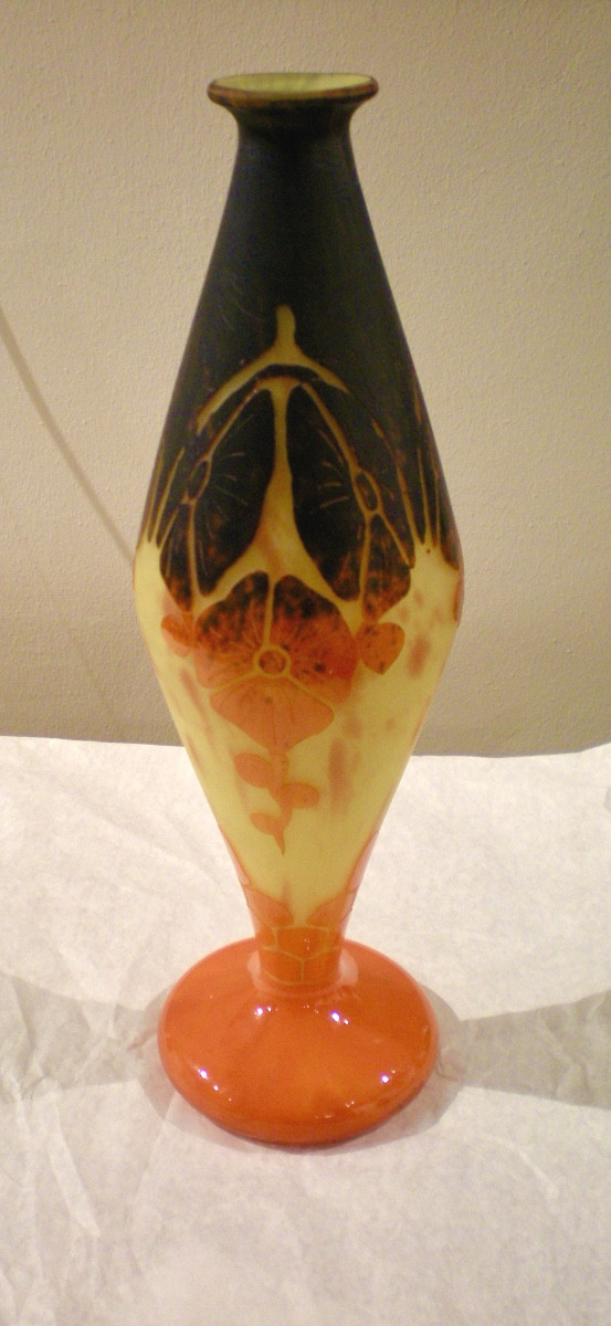 Begonias- Vaso art déco "diablo" Le Verre Français-photo-1