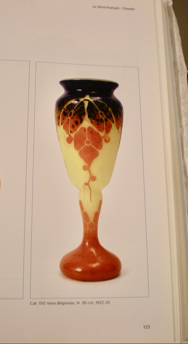 Begonias- Vaso art déco "diablo" Le Verre Français-photo-2