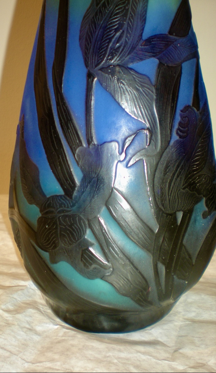 Tulipani perroquet- Vaso art nouveau Gallé-photo-1