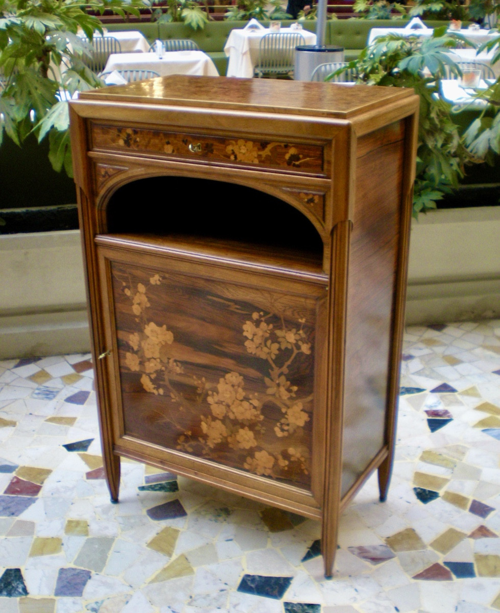 Ciliegio giapponese- Cabinet art nouveau Gallé-photo-2
