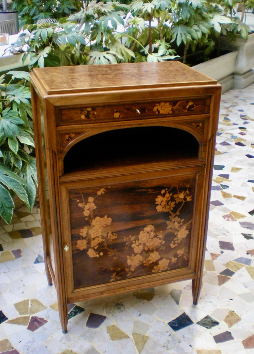 Ciliegio giapponese- Cabinet art nouveau Gallé-photo-4