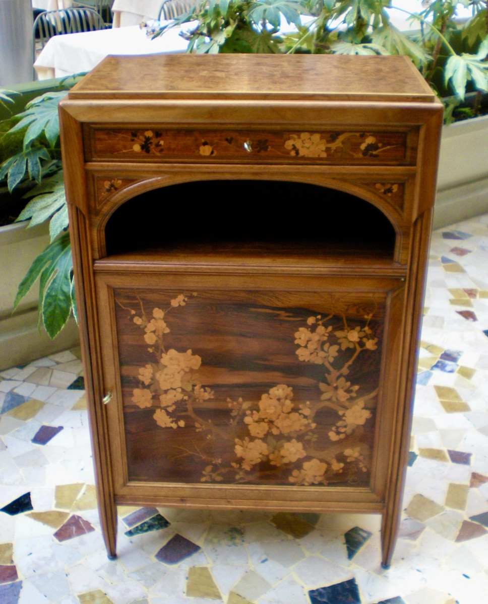 Ciliegio giapponese- Cabinet art nouveau Gallé-photo-1