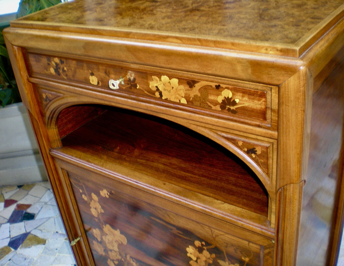 Ciliegio giapponese- Cabinet art nouveau Gallé-photo-4
