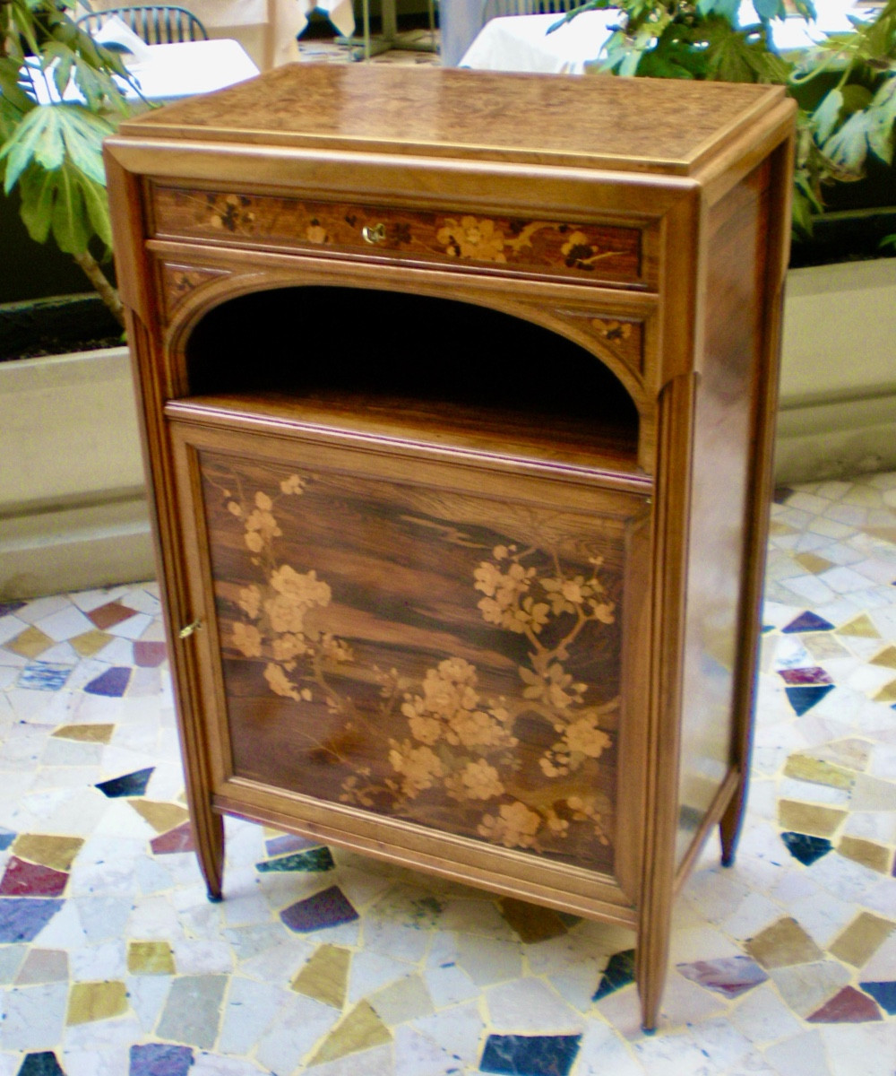 Ciliegio giapponese- Cabinet art nouveau Gallé-photo-6