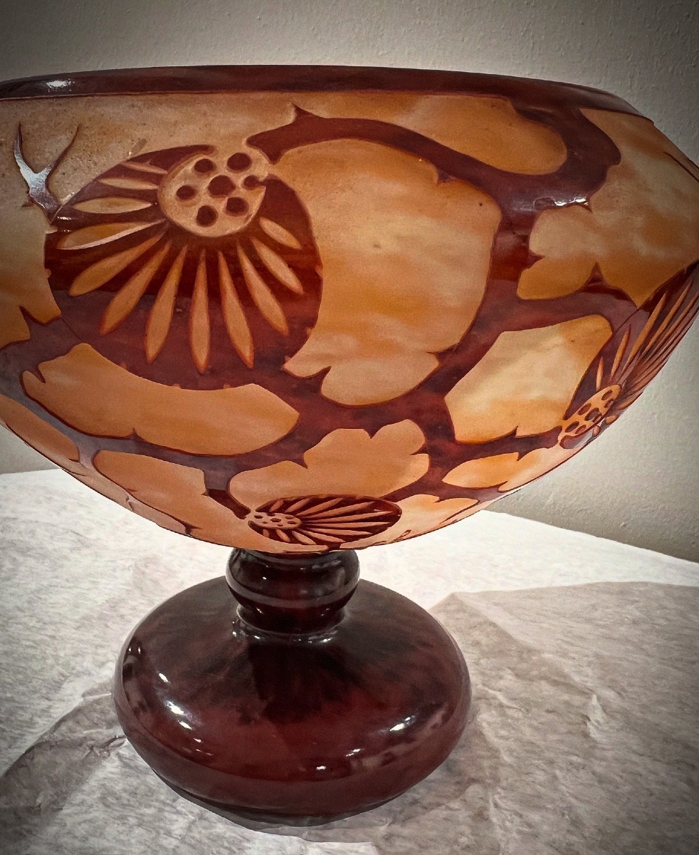 Epinettes - Coppa art déco Le Verre Français -photo-2