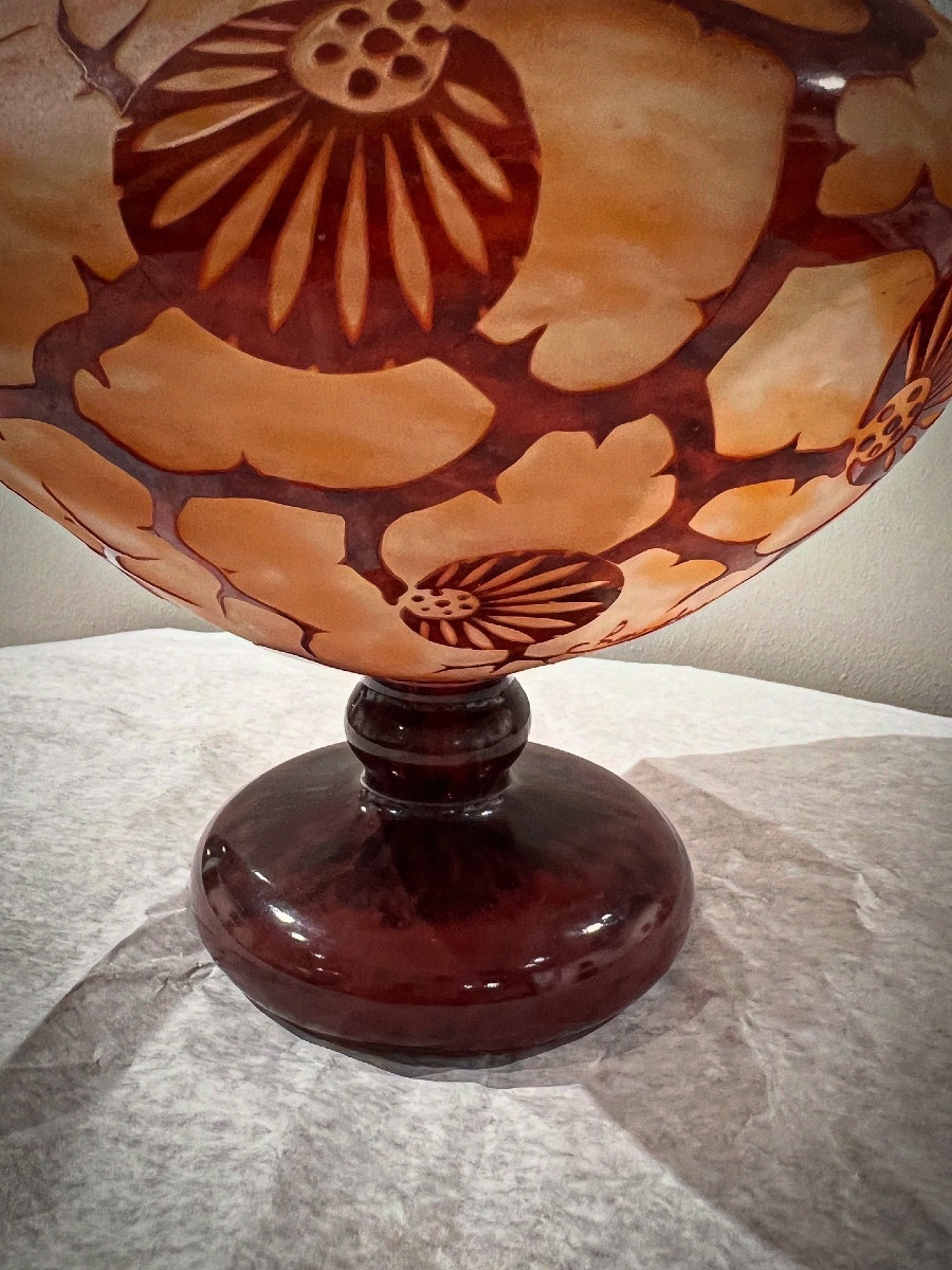 Epinettes - Coppa art déco Le Verre Français -photo-3