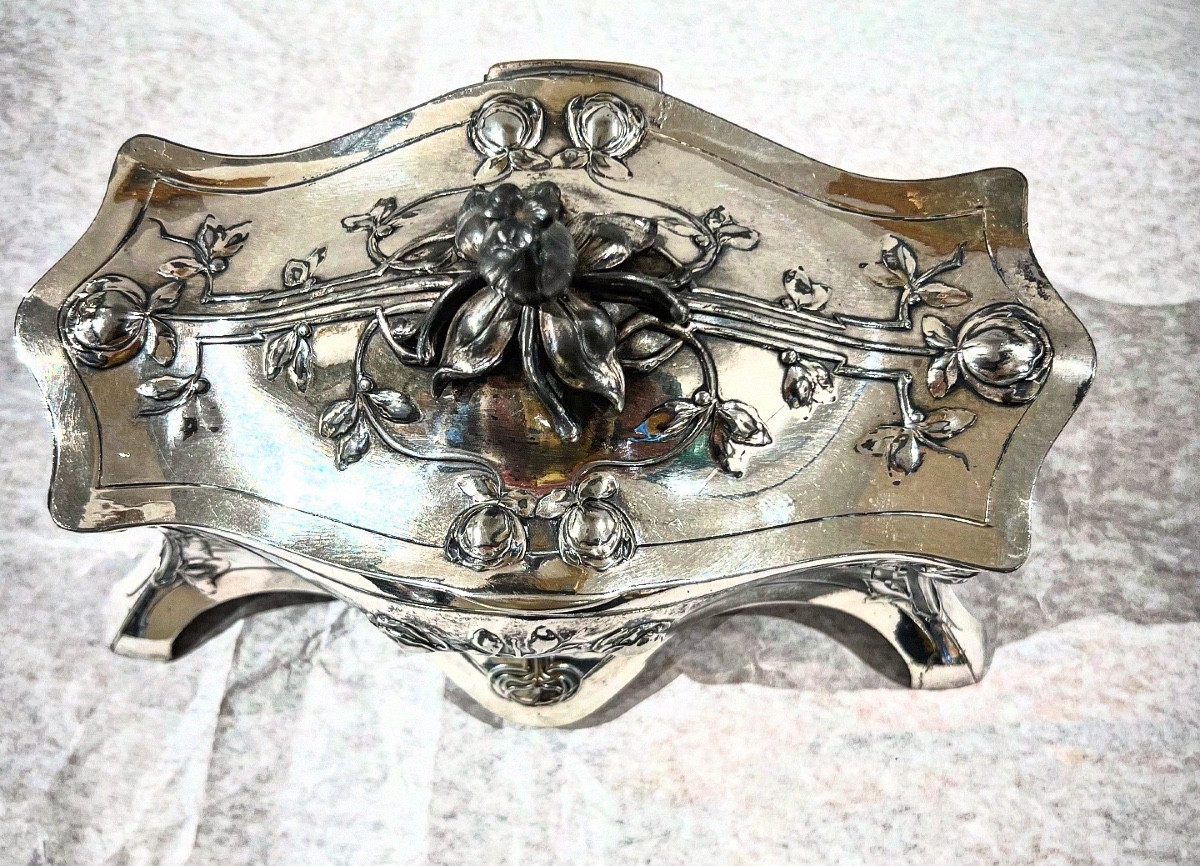 Rose - Cofanetto portagioie art nouveau W.M.F. -photo-3
