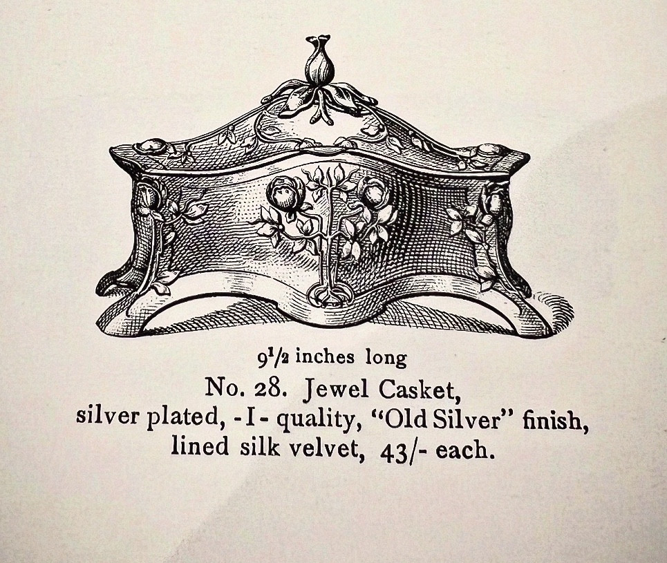 Rose - Cofanetto portagioie art nouveau W.M.F. -photo-2