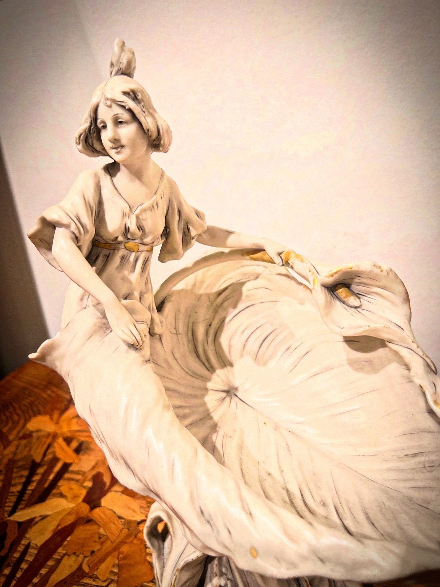 Calla - Vide poches / scultura art nouveau Royal Dux -photo-2