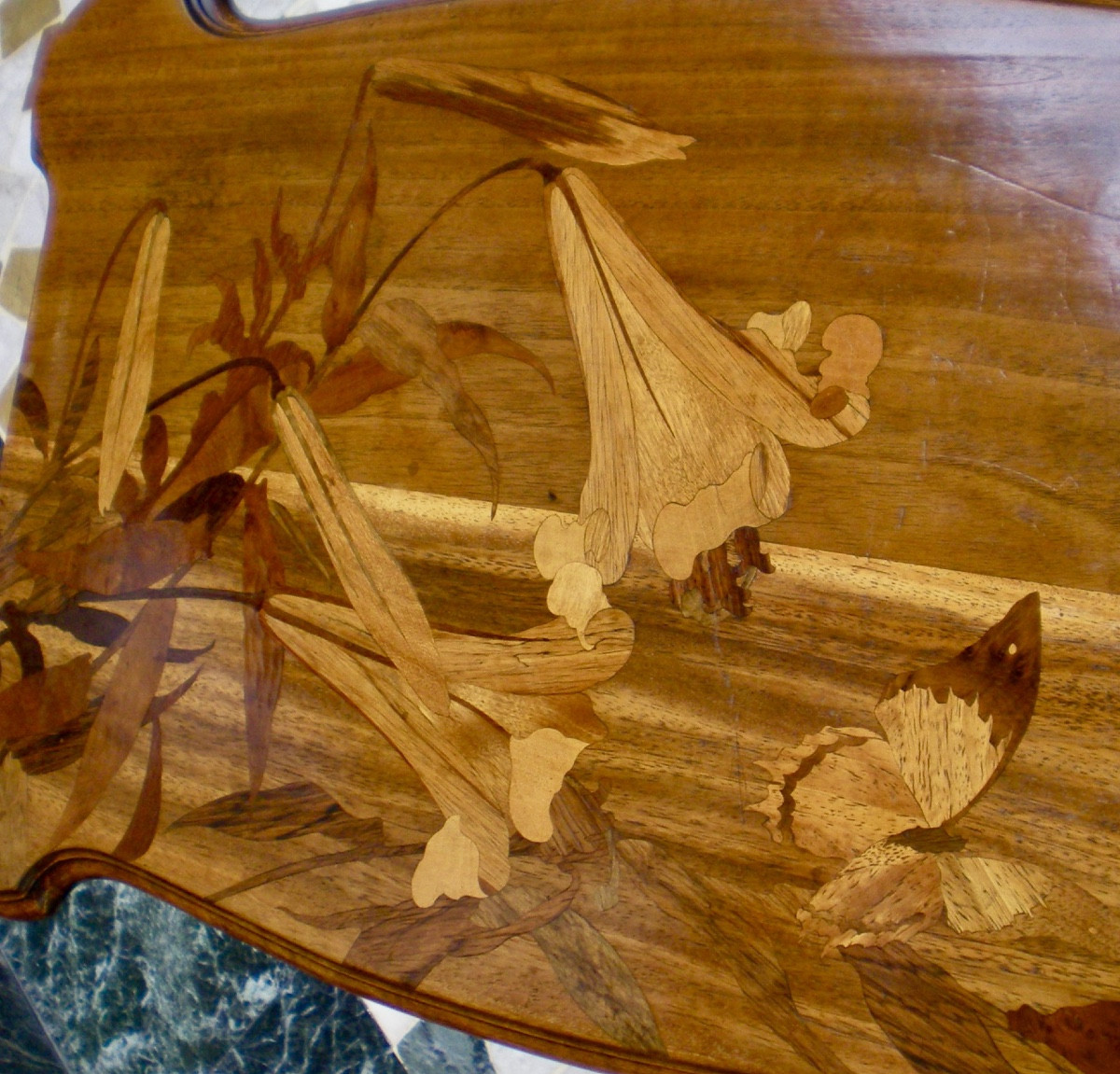 Farfalla- Tavolino art nouveau Gallé-photo-2