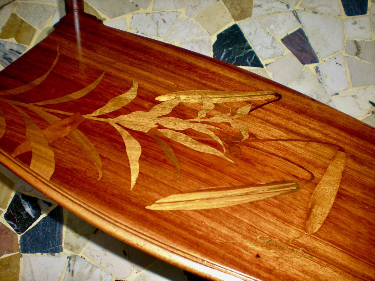 Farfalla- Tavolino art nouveau Gallé-photo-4