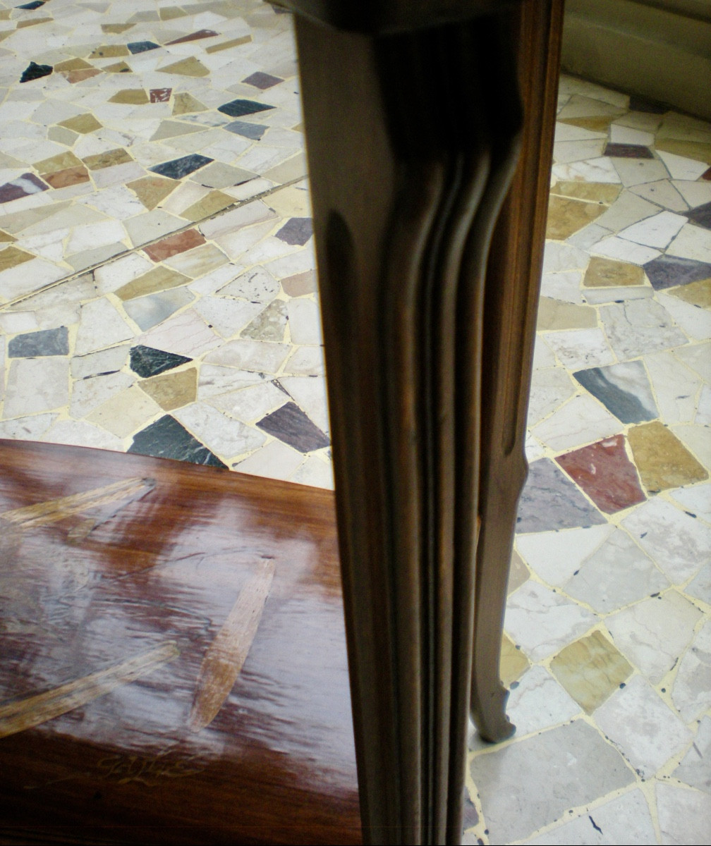 Farfalla- Tavolino art nouveau Gallé-photo-5