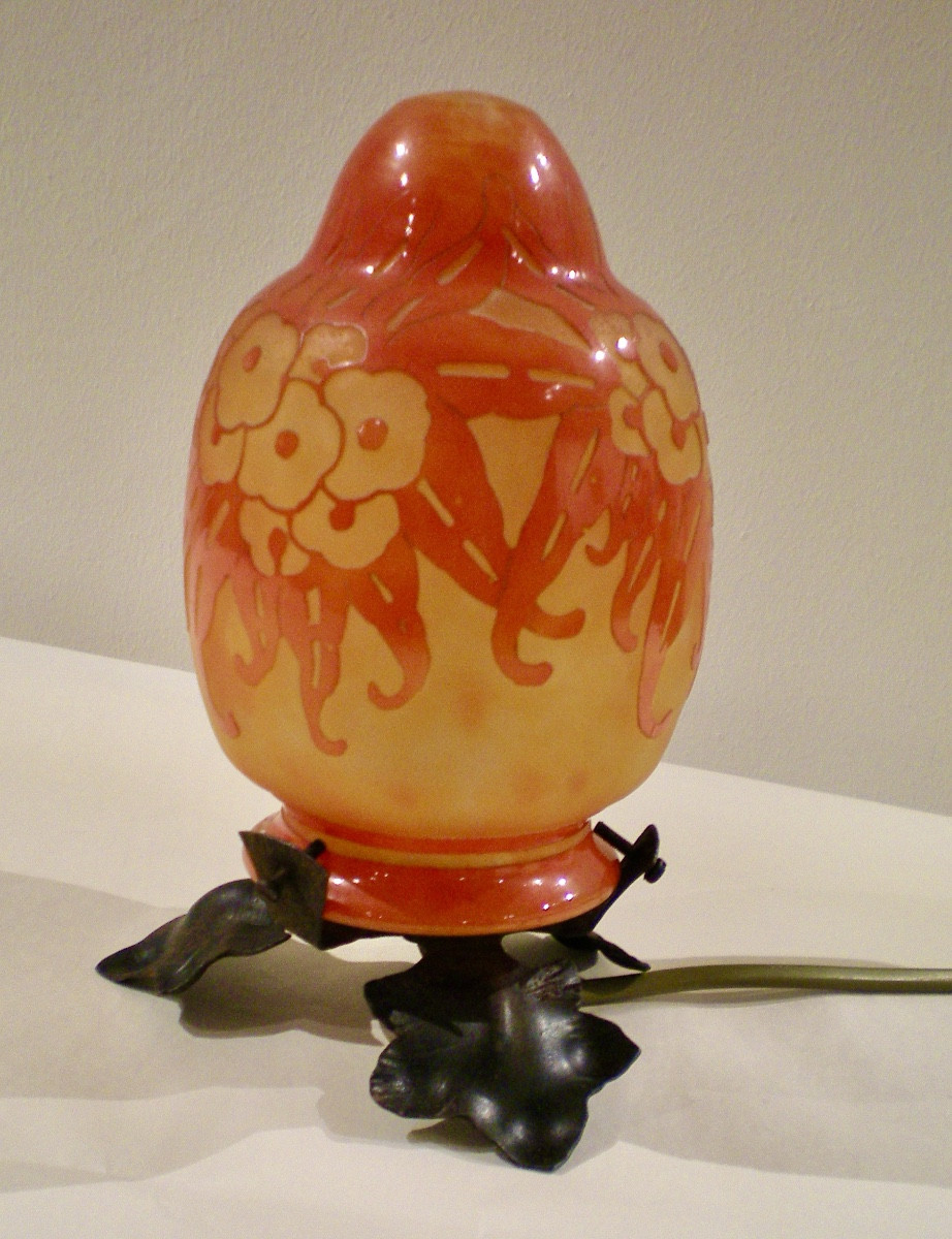 Sauge- Veilleuse art déco Le Verre Français-photo-2