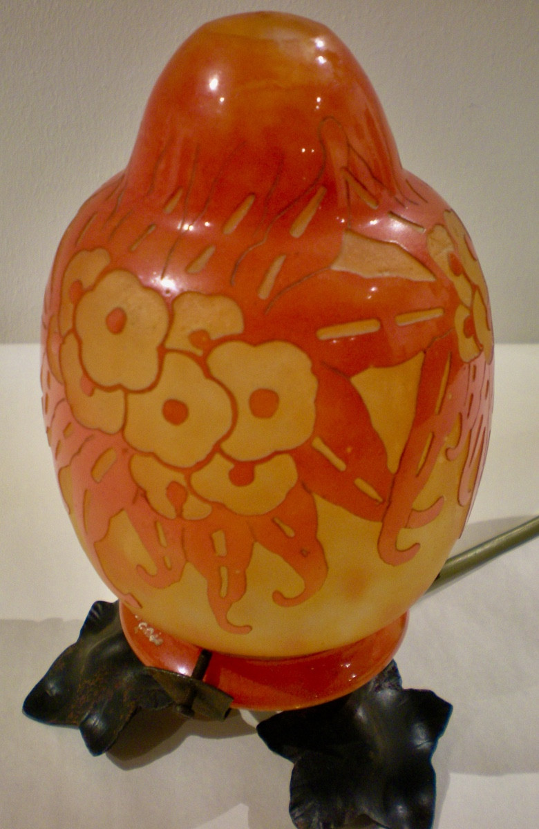 Sauge- Veilleuse art déco Le Verre Français-photo-1