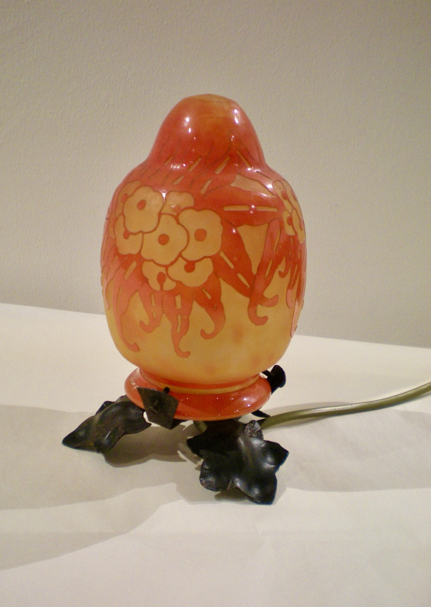 Sauge- Veilleuse art déco Le Verre Français