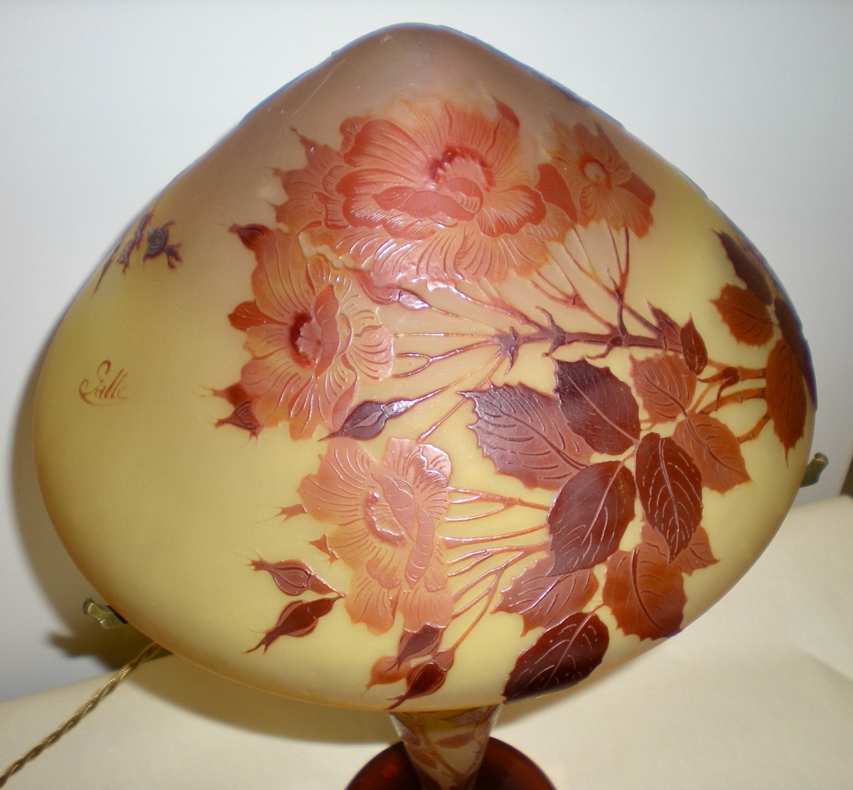 Rose- Lampada a fungo Gallé-photo-4