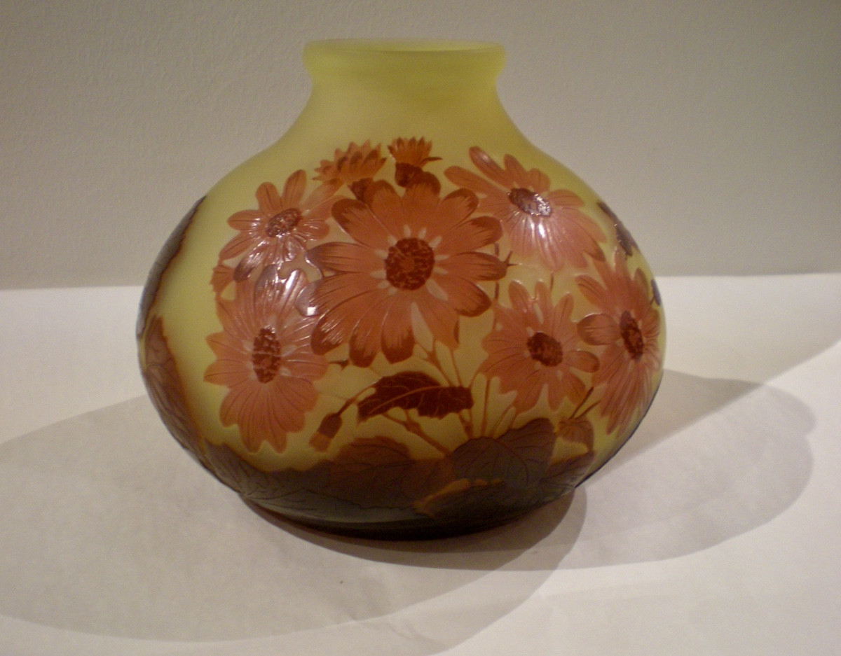 Margherite- Vaso art nouveau Gallé-photo-3
