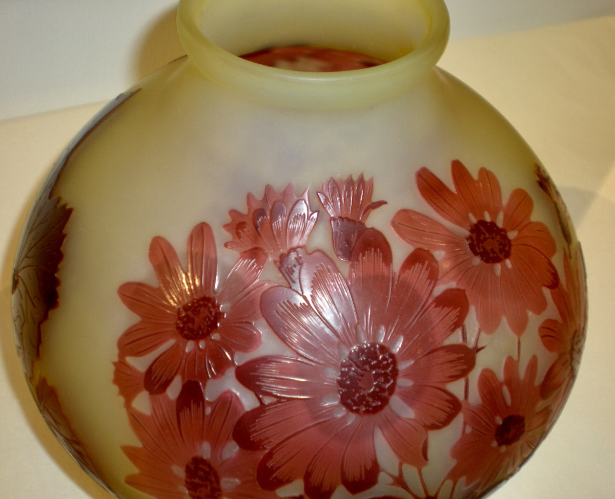 Margherite- Vaso art nouveau Gallé-photo-4