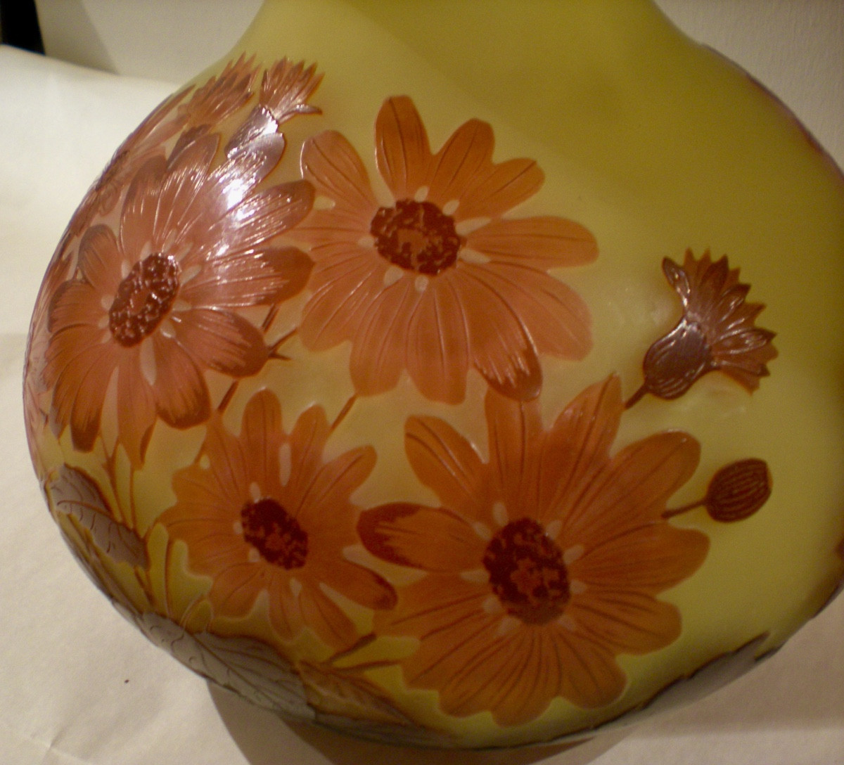 Margherite- Vaso art nouveau Gallé-photo-1