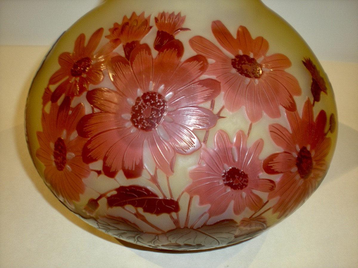 Margherite- Vaso art nouveau Gallé-photo-2