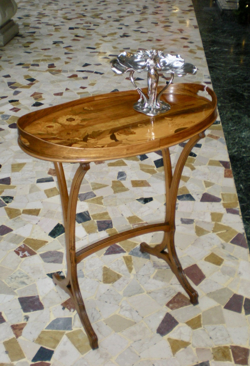 Souci de plaire- Tavolino parlante art nouveau Gallé