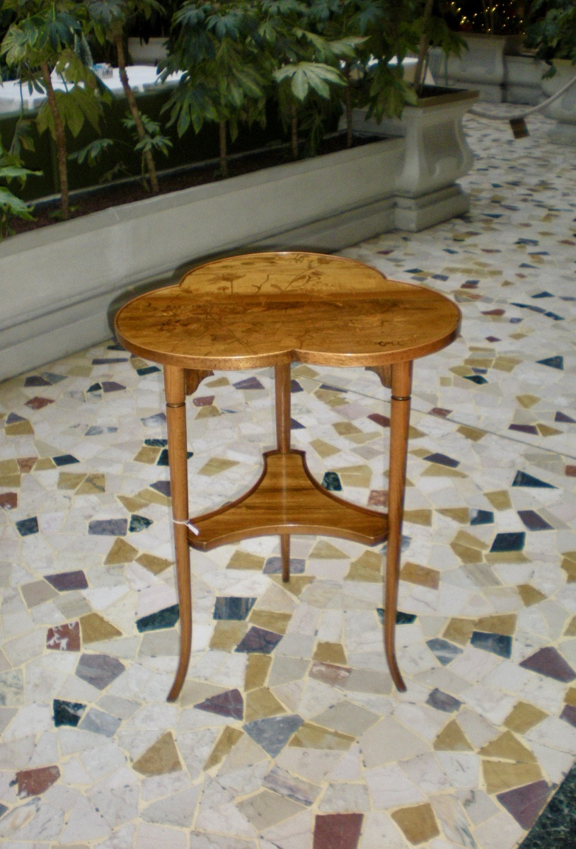 Beaucoup peu passionnement- Gueridon art nouveau Gallé-photo-1