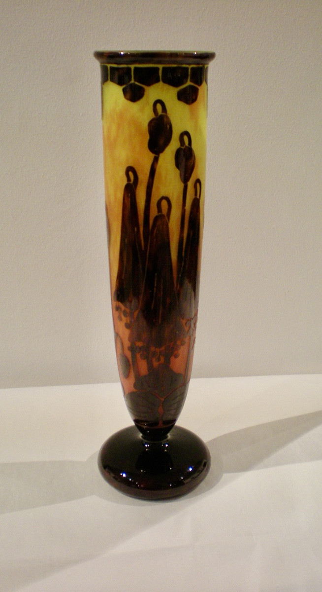Campanules-  Vaso art déco Le Verre Français-photo-2