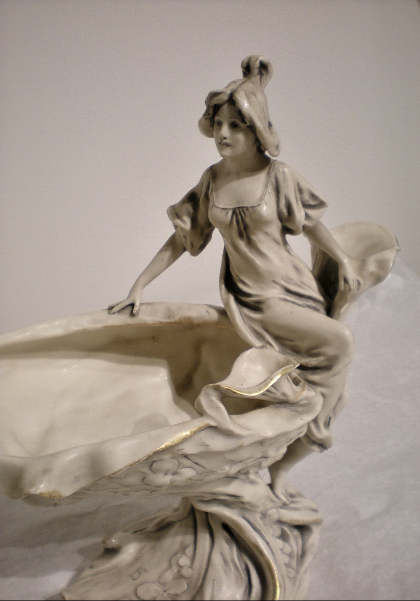 Calla- Vide poches/scultura art nouveau Royal Dux-photo-1