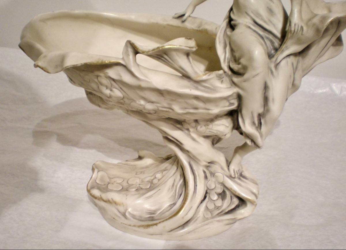 Calla- Vide poches/scultura art nouveau Royal Dux-photo-3