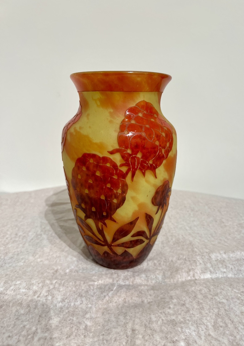 Pivoines- Vaso art déco Le Verre Français-photo-1