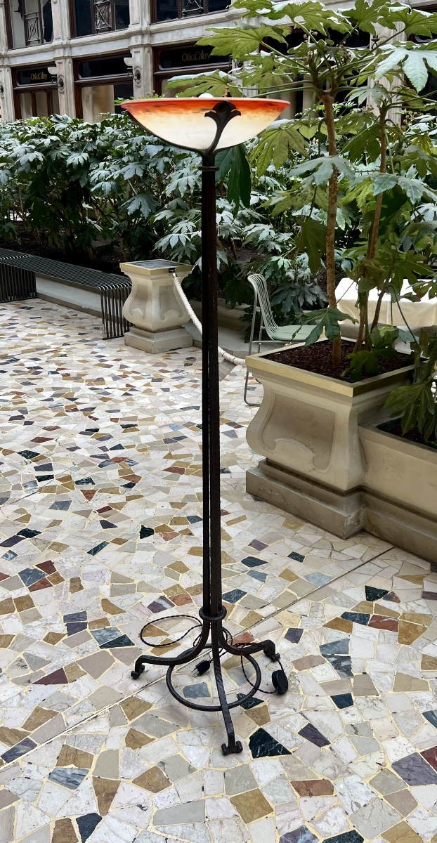 Gingko biloba -Piantana art déco Schneider-photo-1