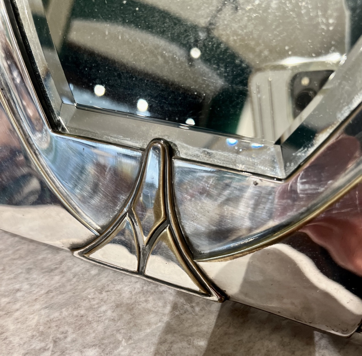 Specchiera jugendstil W.M.F.-photo-4