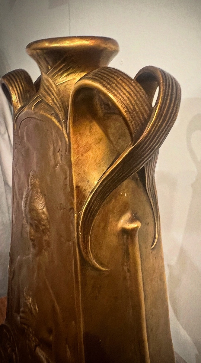 Giglio - Vaso/ scultura art nouveau Jouant -photo-1