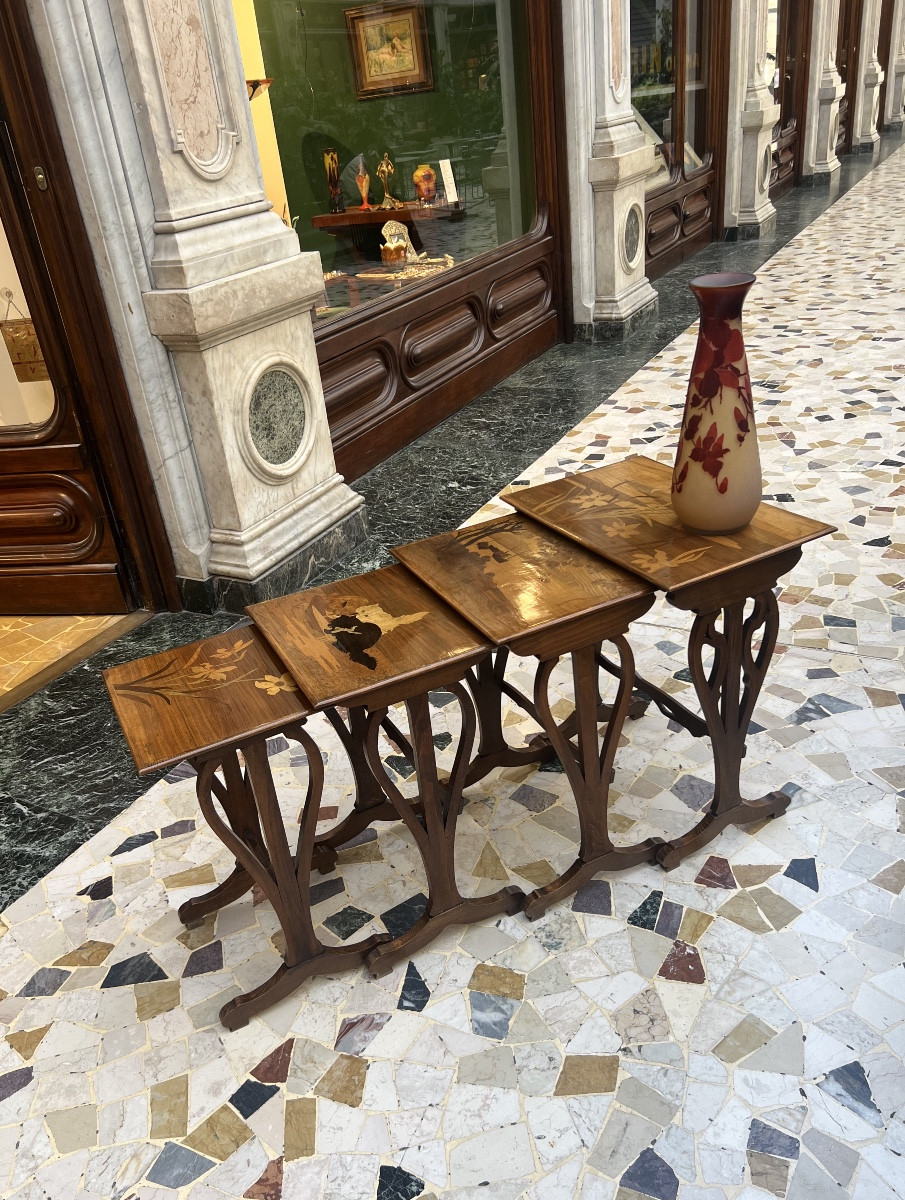 Tavolini a nido art nouveau Gallé-photo-3