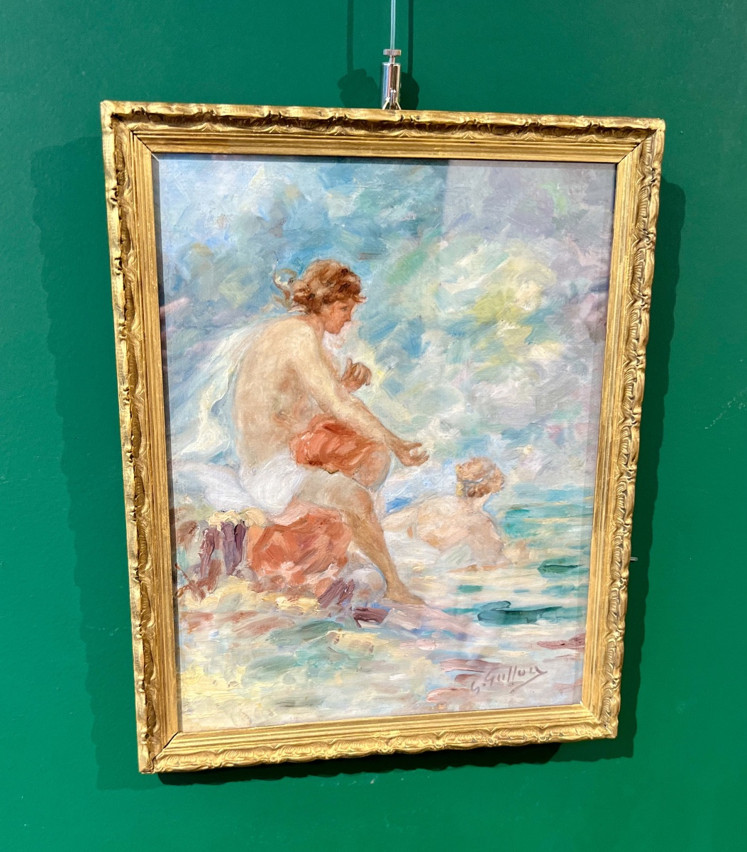 Bagnanti- Dipinto art nouveau Gabriel Griffon