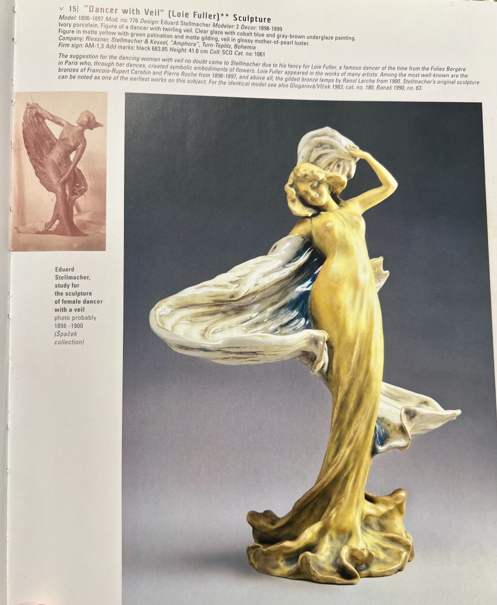Loie Fuller - Scultura art nouveau Amphora-photo-5