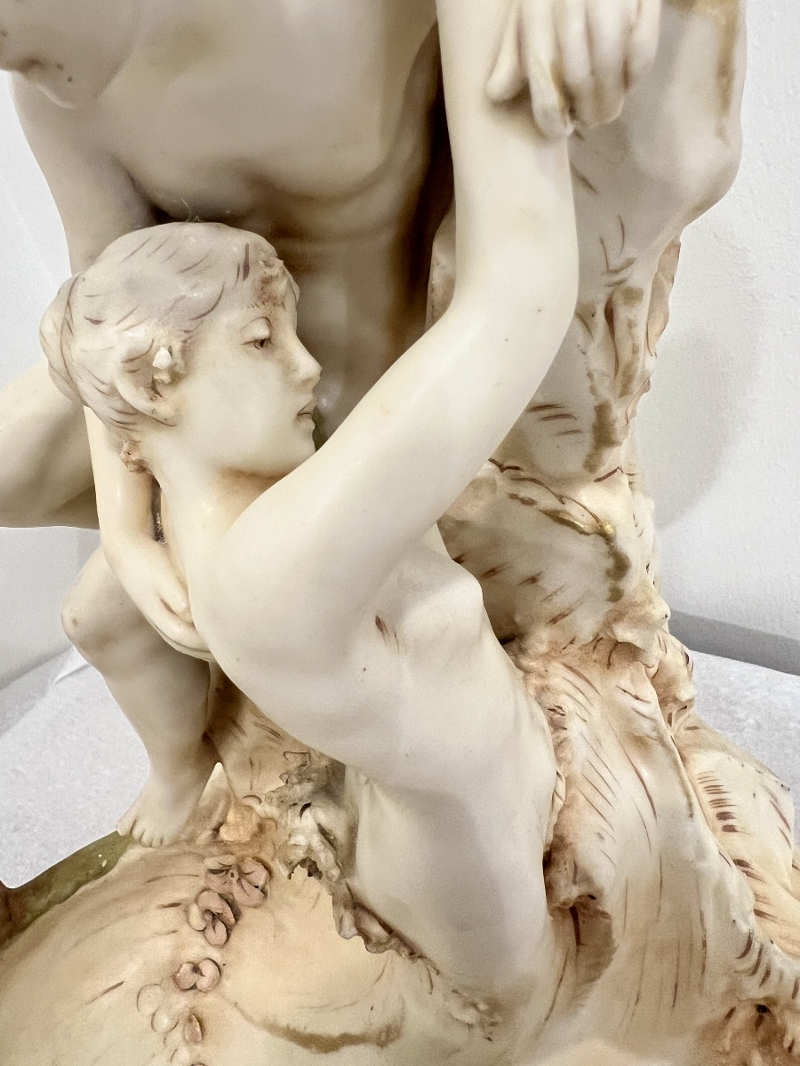 Gli amanti- Vide poches/scultura art nouveau Royal Dux-photo-1