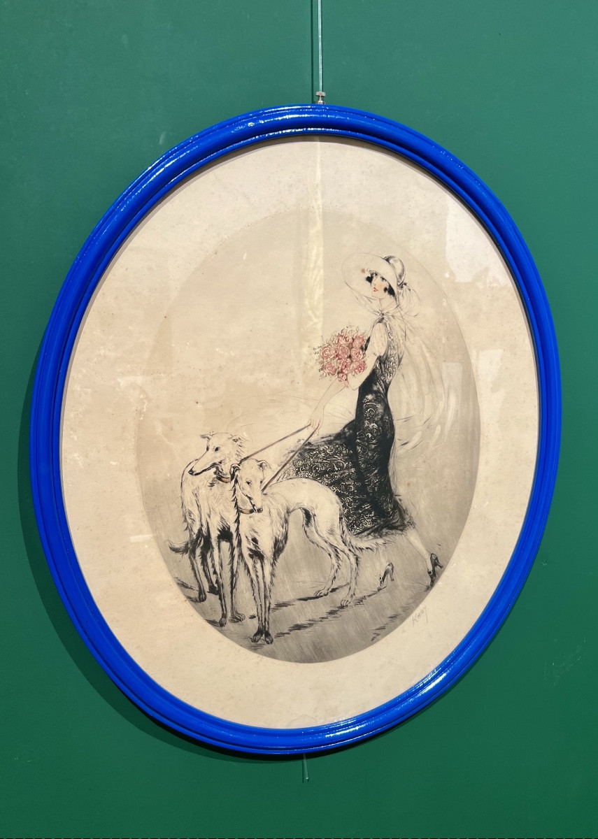 Levrieri- Litografia art déco Raby